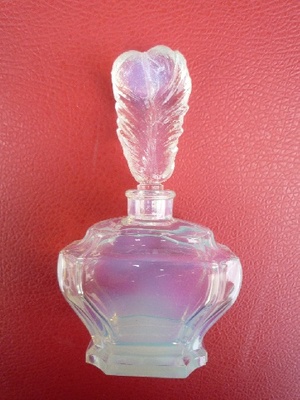 * Bottiglia di cristallo opalino penna H 12 cm - Bottiglie