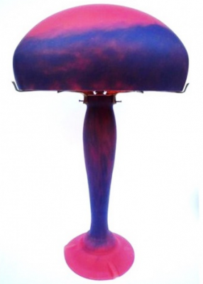 Iris lampada gm rosso stile Art Nouveau. Home Decor ideale - Lampade
