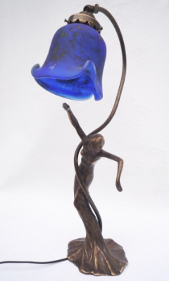Lampada Isadora blu maculato