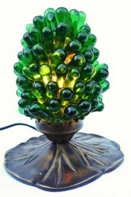 Loto gruppo lampada da comodino verde - Lampade