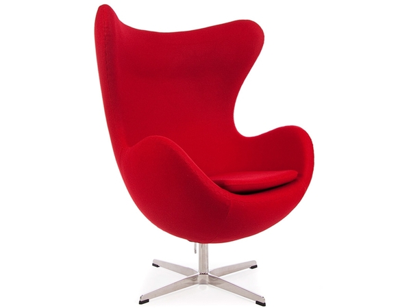 Poltrona Egg Arne Jacobsen - Rosso