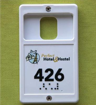 Portachiavi carta Braille Creo - marcatura titolare della carta degli aiuti e Braille