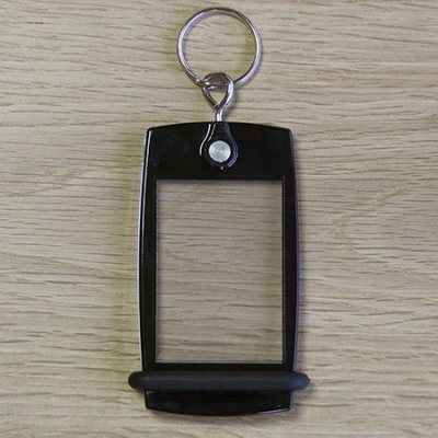Portachiavi mini Créoglass colore nero traslucido X10