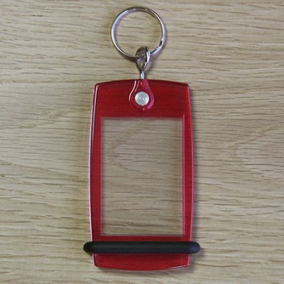 Portachiavi mini Créoglass colore rosso trasparente X10