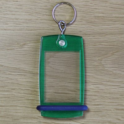 Portachiavi mini Créoglass colore verde traslucido X10