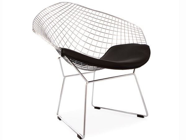 Sedia Bertoia Wire Diamond - Nero