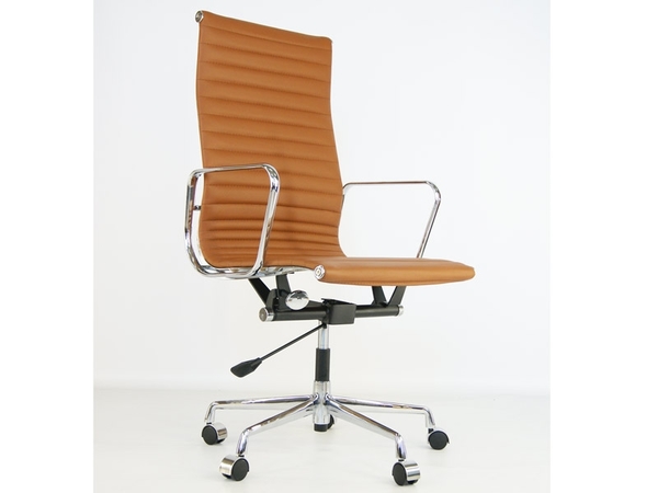 Sedia Eames Alu EA119 - Caramello