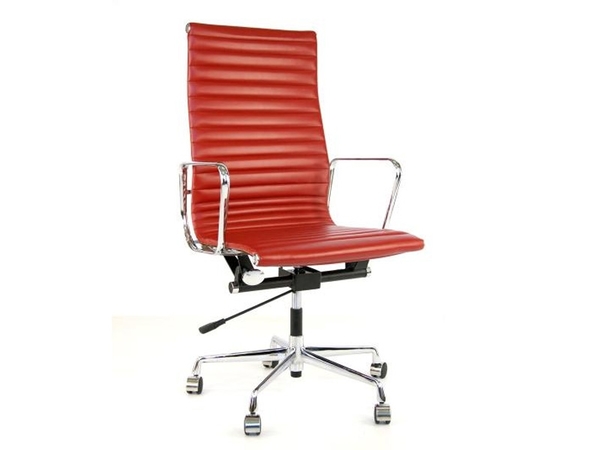 Sedia Eames Alu EA119 - Rosso scuro