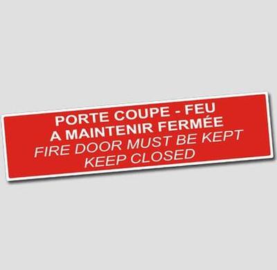 Sicurezza antincendio - Porta fuoco continuano a chiudere - Francese-Inglese