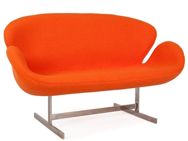 Swan 2 posti Arne Jacobsen - Arancione